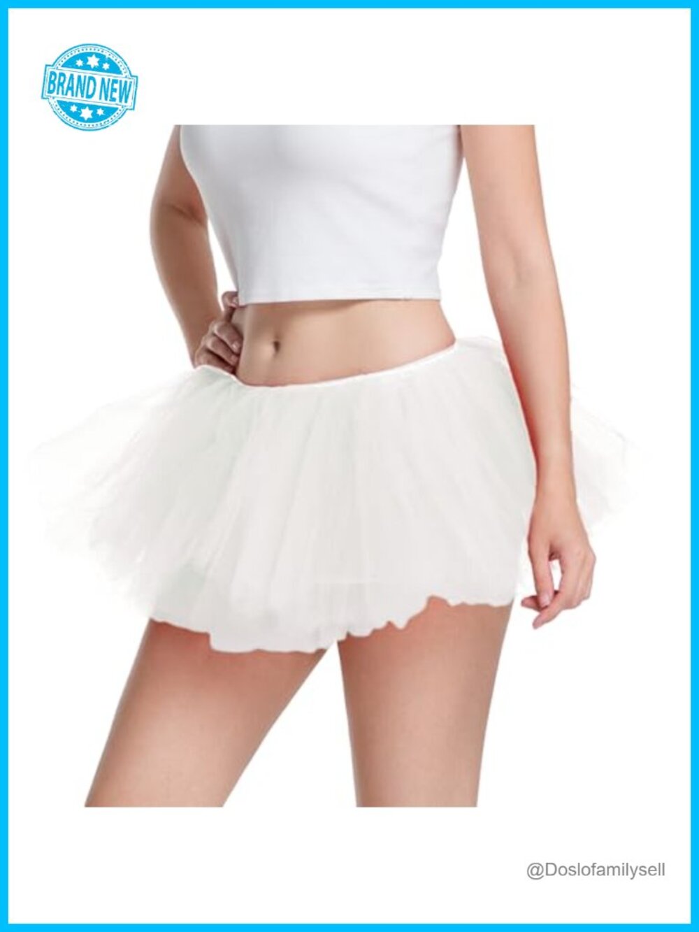 5-Layer Tulle Tutu Skirt 10in Short Adult Halloween Costume Plus Size